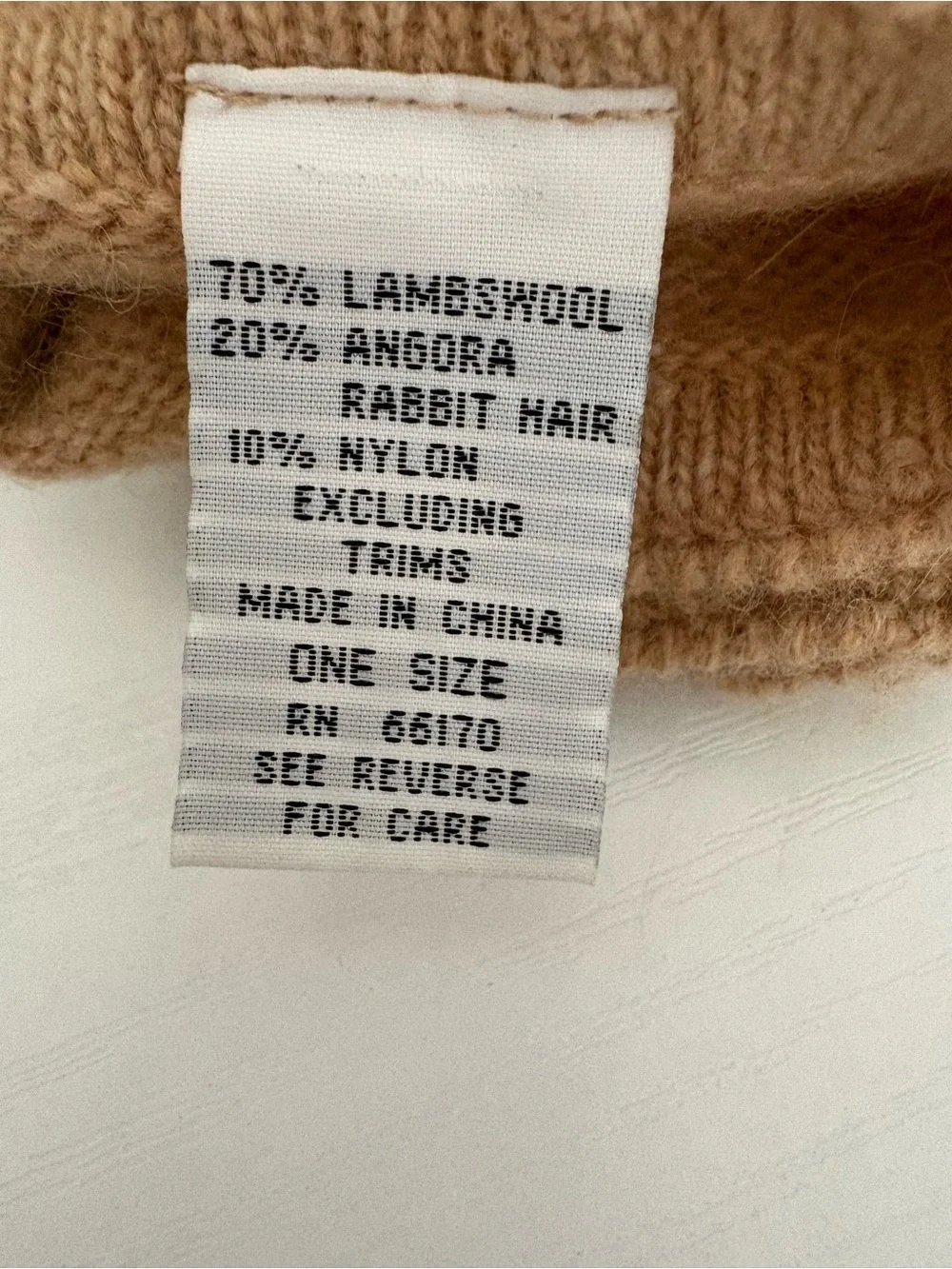 VINTAGE Anthropologie Tan Lambswool Angora Gloves 🧤